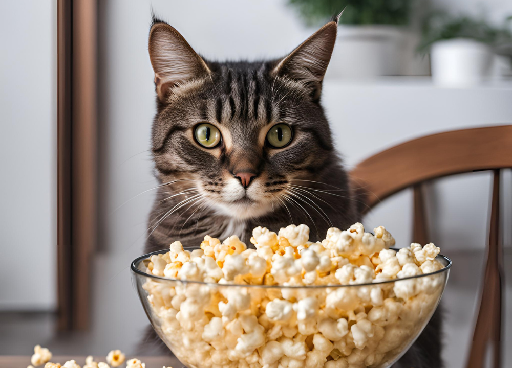 Can Cats Eat Popcorn photo